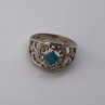 925 Sterling Silver Turquoise Ring Size 8.5