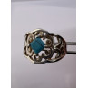 925 Sterling Silver Turquoise Ring Size 8.5
