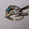 925 Sterling Silver Turquoise Ring Size 8.5