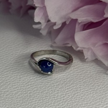 925 Sterling Silver Star Sapphire Ring Size 6