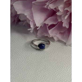 925 Sterling Silver Star Sapphire Ring Size 6