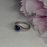 925 Sterling Silver Star Sapphire Ring Size 6
