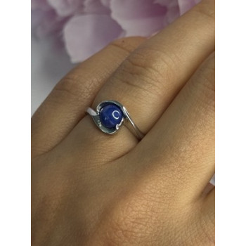 925 Sterling Silver Star Sapphire Ring Size 6