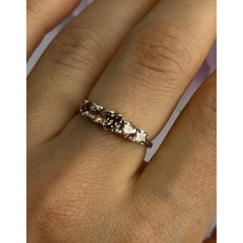 925 Sterling Silver Tourmaline Ring Size 8