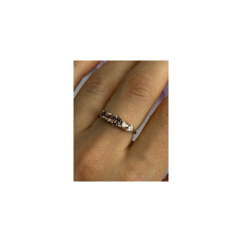 925 Sterling Silver Tourmaline Ring Size 8