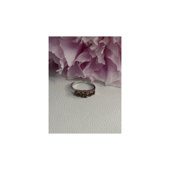 925 Sterling Silver Tourmaline Ring Size 8