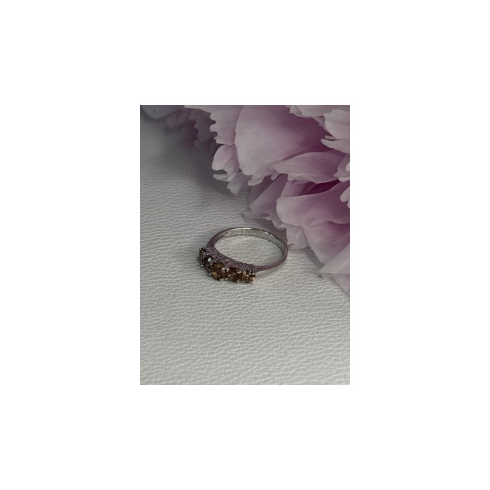 925 Sterling Silver Tourmaline Ring Size 8