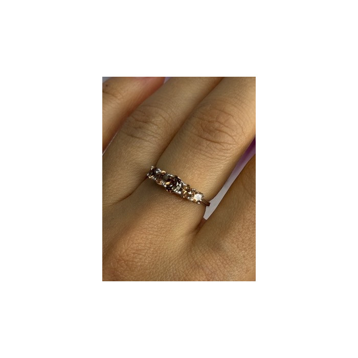 925 Sterling Silver Tourmaline Ring Size 8