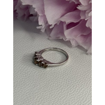 925 Sterling Silver Tourmaline Ring Size 8