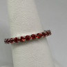925 Sterling Silver Topaz Ring Size 6.75