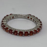 925 Sterling Silver Topaz Ring Size 6.75