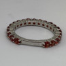 925 Sterling Silver Topaz Ring Size 6.75