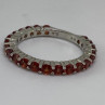 925 Sterling Silver Topaz Ring Size 6.75