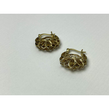 925 Sterling Silver Gold Plated Earrings