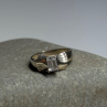 925 Sterling Silver Beryl Bow Ring Size 6