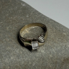 925 Sterling Silver Beryl Bow Ring Size 6
