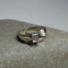 925 Sterling Silver Beryl Bow Ring Size 6