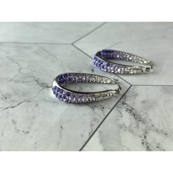 925 Sterling Silver Multicolor CZ 