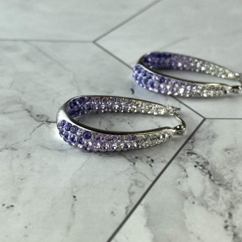925 Sterling Silver Multicolor CZ 