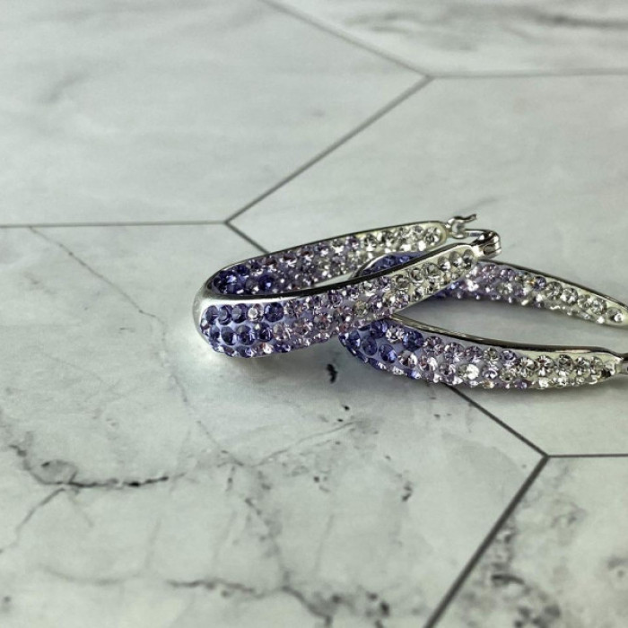 925 Sterling Silver Multicolor CZ 
