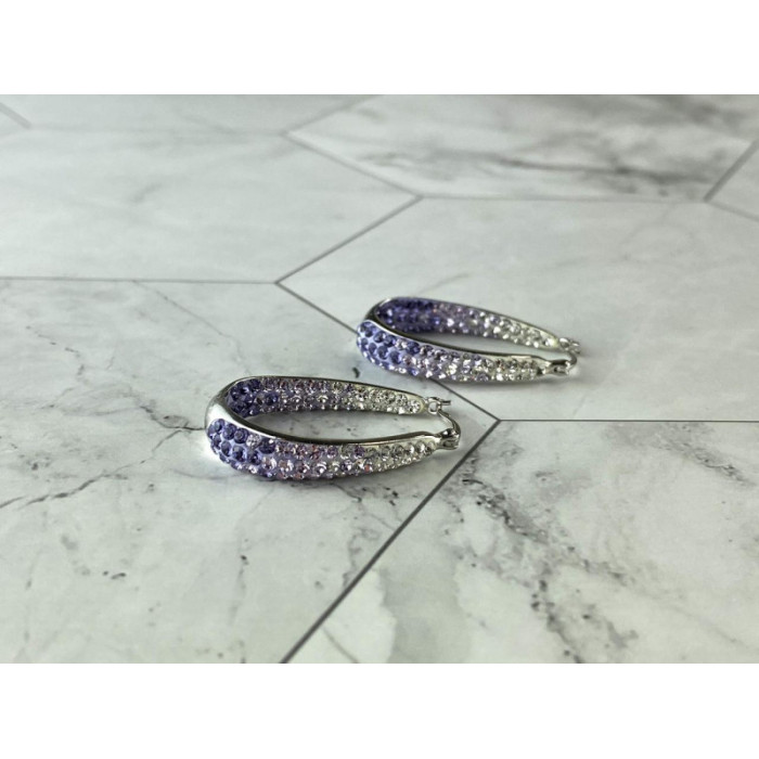 925 Sterling Silver Multicolor CZ 