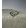 925 Sterling Silver Blue Topaz Ring Size 7.5
