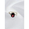 925 Sterling Silver Red Spinel Ring Size 7