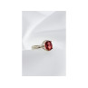 925 Sterling Silver Red Spinel Ring Size 7