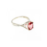 925 Sterling Silver Red Spinel Ring Size 7