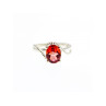 925 Sterling Silver Red Spinel Ring Size 7