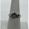 925 Sterling Silver & Topaz Ring Size 8