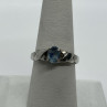 925 Sterling Silver & Topaz Ring Size 8