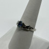 925 Sterling Silver & Topaz Ring Size 8