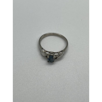 925 Sterling Silver & Topaz Ring Size 8