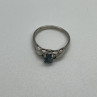 925 Sterling Silver & Topaz Ring Size 8