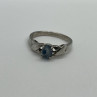 925 Sterling Silver & Topaz Ring Size 8