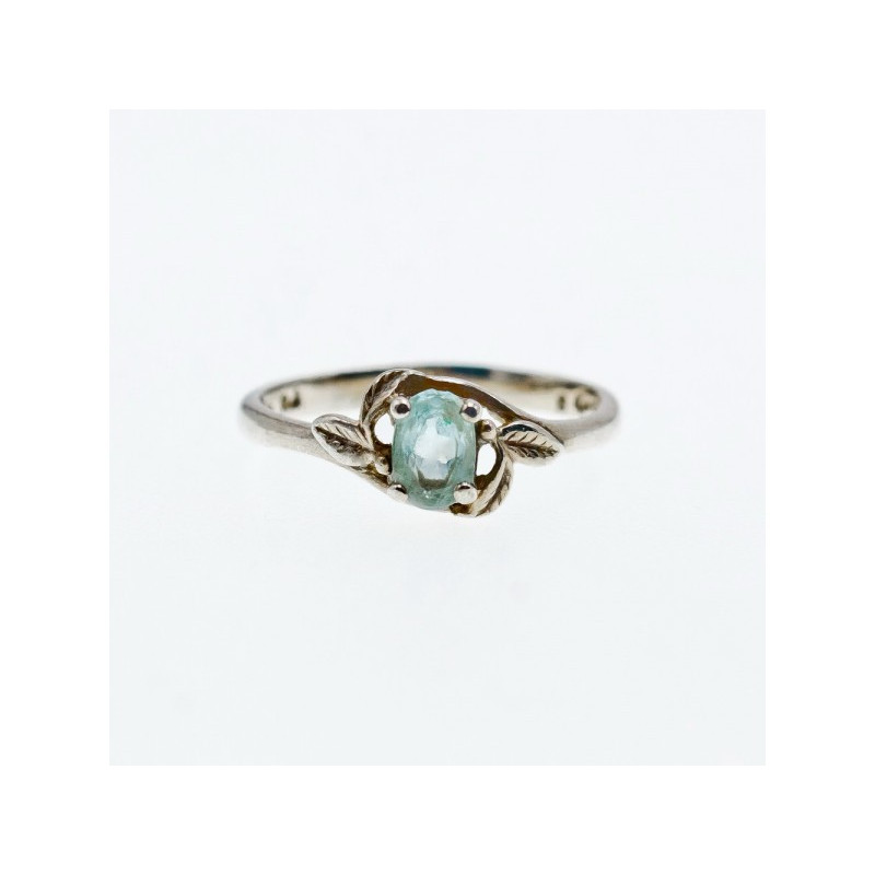 925 Sterling Silver Blue Topaz Ring Size 9.5
