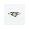 925 Sterling Silver Blue Topaz Ring Size 9.5