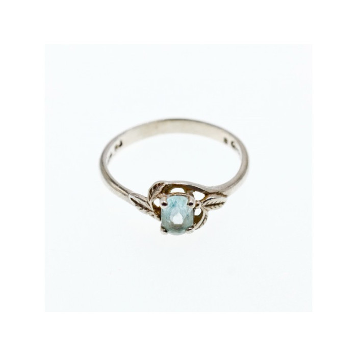 925 Sterling Silver Blue Topaz Ring Size 9.5