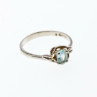 925 Sterling Silver Blue Topaz Ring Size 9