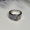 925 Sterling Silver Tanzanite & Beryl Ring Size 6
