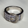 925 Sterling Silver Tanzanite & Beryl Ring Size 6