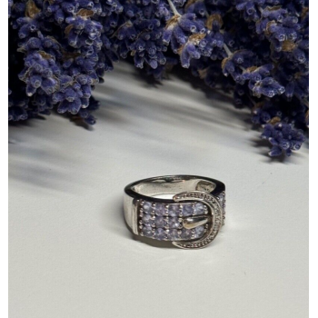 925 STERLING SILVER TANZANITE & BERYL RING SIZE 6