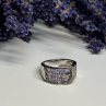 925 Sterling Silver Tanzanite & Beryl Ring Size 6