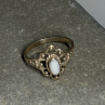 925 Sterling Silver Abalone Ring Size 7