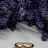 925 Sterling Silver Gold Plated Ring Size 6