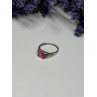 925 Sterling Silver Pink Topaz Ring Size 5