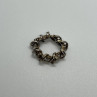 925 Sterling Silver Twisted Wire & CZ Ring Size 8.5
