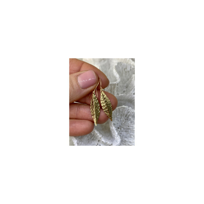 14K YELLOW GOLD AUTUMN MOOD EARRINGS