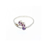 925 Sterling Silver Amethyst Ring Size 9